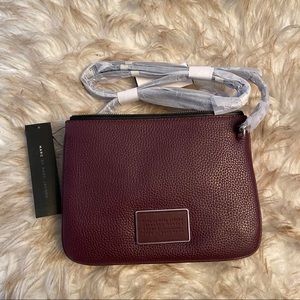 Marc by Marc Jacob crossbody doublezipper burgundy